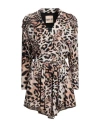Aniye By Woman Mini Dress Beige Size 10 Polyester, Elastane In Beige