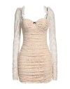Aniye By Woman Mini Dress Beige Size 8 Polyamide, Elastane