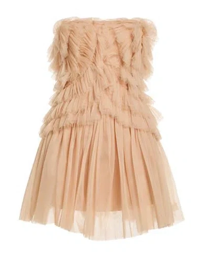 Aniye By Woman Mini Dress Beige Size M Polyamide In Brown