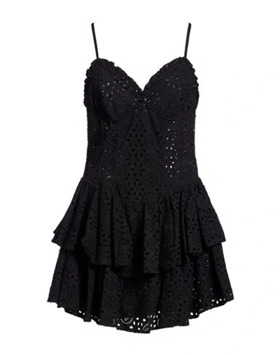 Aniye By Woman Mini Dress Black Size 10 Cotton