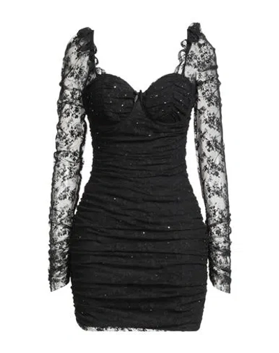 Aniye By Woman Mini Dress Black Size 10 Polyamide, Elastane