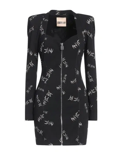Aniye By Woman Mini Dress Black Size 8 Polyester, Elastane