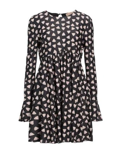 Aniye By Woman Mini Dress Black Size 10 Polyester, Elastane In Multi