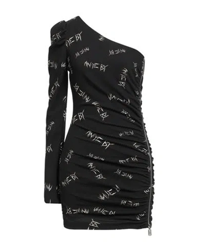 Aniye By Woman Mini Dress Black Size 6 Polyester, Elastane