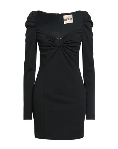Aniye By Woman Mini Dress Black Size 6 Polyester, Elastane