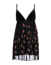 Aniye By Woman Mini Dress Black Size 4 Viscose, Polyamide, Elastane, Polyester In Black