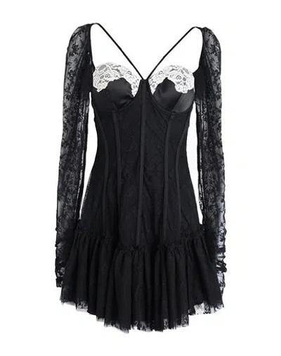 Aniye By Woman Mini Dress Black Size 8 Polyamide, Elastane, Cotton