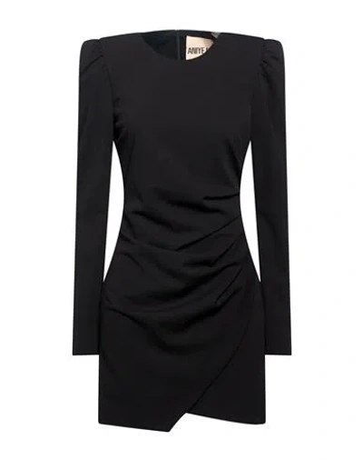 Aniye By Woman Mini Dress Black Size 8 Polyester, Elastane