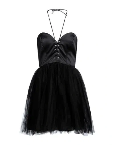 Aniye By Woman Mini Dress Black Size 8 Polyester, Elastane