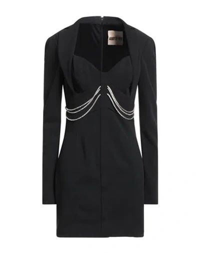Aniye By Woman Mini Dress Black Size 8 Polyester, Elastane