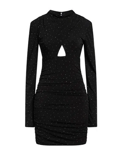 Aniye By Woman Mini Dress Black Size 8 Polyester, Elastane