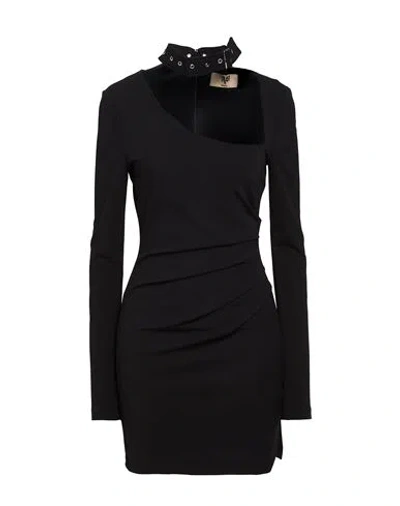 Aniye By Woman Mini Dress Black Size L Polyester, Elastane