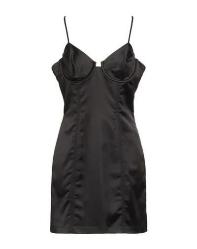 Aniye By Woman Mini Dress Black Size L Polyester, Elastane In Multi