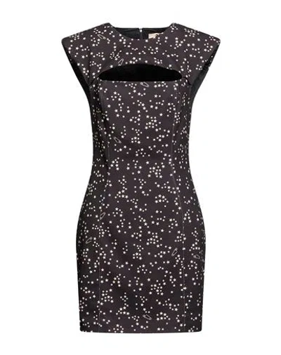 Aniye By Woman Mini Dress Black Size M Polyester, Elastane