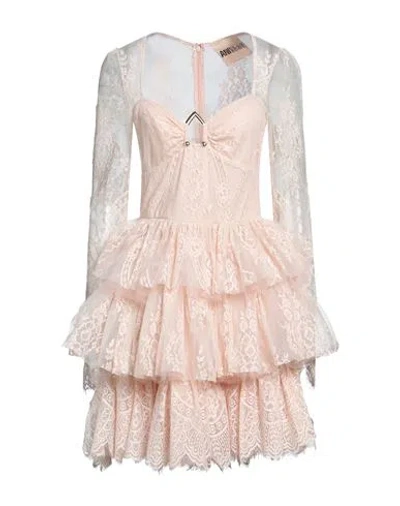 Aniye By Woman Mini Dress Blush Size 10 Polyamide, Cotton In Pink