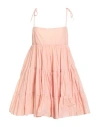 Aniye By Woman Mini Dress Blush Size 8 Cotton In Pink