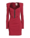 Aniye By Woman Mini Dress Brick Size 10 Polyester, Elastane In Red