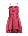 Aniye By Woman Mini Dress Burgundy Size 8 Polyester