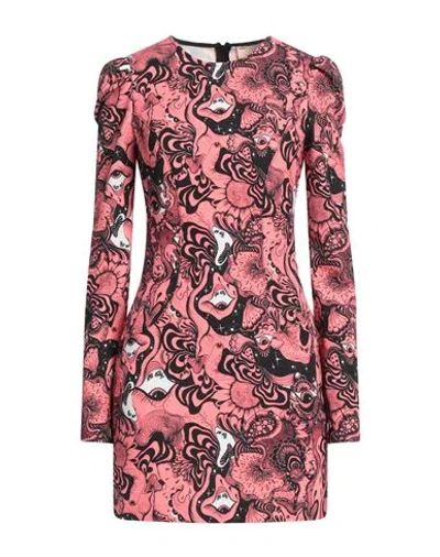 Aniye By Woman Mini Dress Coral Size 10 Polyester, Elastane In Red