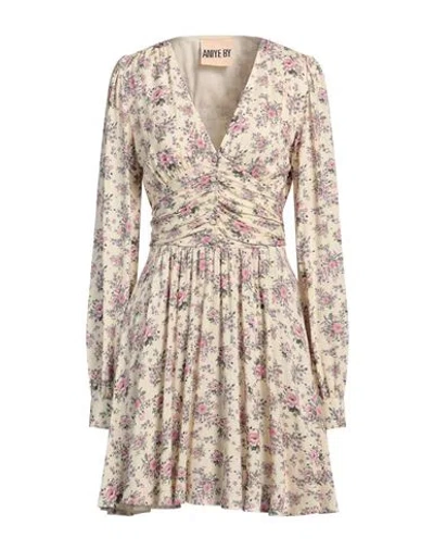 Aniye By Woman Mini Dress Cream Size 8 Viscose In White