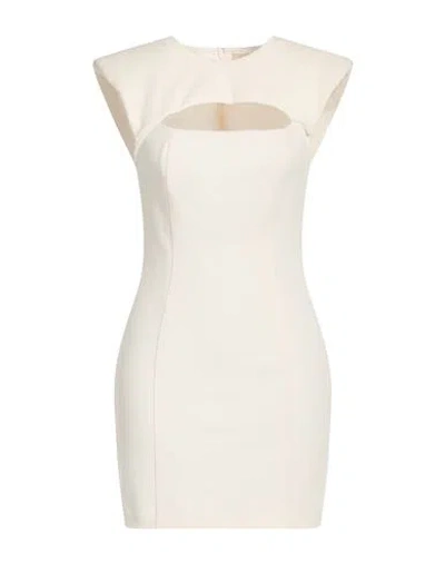 Aniye By Woman Mini Dress Cream Size S Polyester, Elastane In Neutral