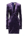 Aniye By Woman Mini Dress Dark Purple Size 8 Polyester, Elastane