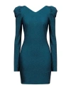 Aniye By Woman Mini Dress Deep Teal Size 10 Viscose, Polyester, Polyamide, Elastane In Green