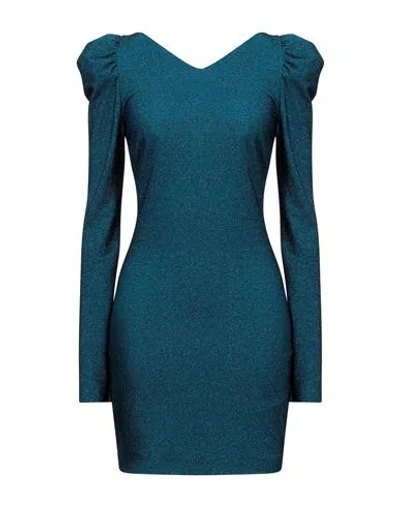 Aniye By Woman Mini Dress Deep Teal Size 10 Viscose, Polyester, Polyamide, Elastane In Green