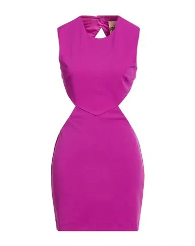 Aniye By Woman Mini Dress Garnet Size 8 Polyester, Elastane In Pink