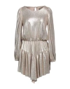Aniye By Woman Mini Dress Gold Size 6 Polyamide, Elastane, Metallic Fiber