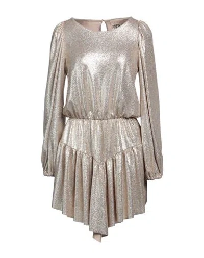 Aniye By Woman Mini Dress Gold Size 6 Polyamide, Elastane, Metallic Fiber