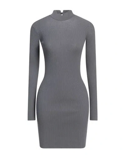 Aniye By Woman Mini Dress Grey Size S Viscose, Polyester