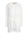 Aniye By Woman Mini Dress Ivory Size 10 Cotton, Polyamide In White