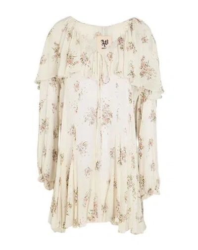 Aniye By Woman Mini Dress Ivory Size M Viscose In Multi