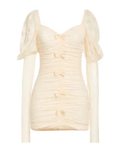 Aniye By Woman Mini Dress Ivory Size Xs Polyamide, Elastane In Neutral