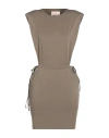 Aniye By Woman Mini Dress Khaki Size 8 Polyester, Elastane In Brown