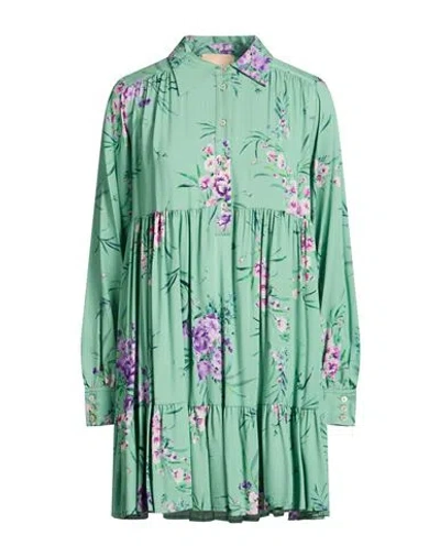Aniye By Woman Mini Dress Light Green Size 6 Viscose