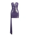 Aniye By Woman Mini Dress Lilac Size 8 Polyester, Elastane In Purple