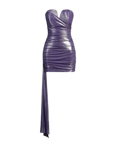 Aniye By Woman Mini Dress Lilac Size 8 Polyester, Elastane In Purple