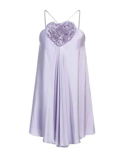 Aniye By Woman Mini Dress Lilac Size 8 Viscose In Purple