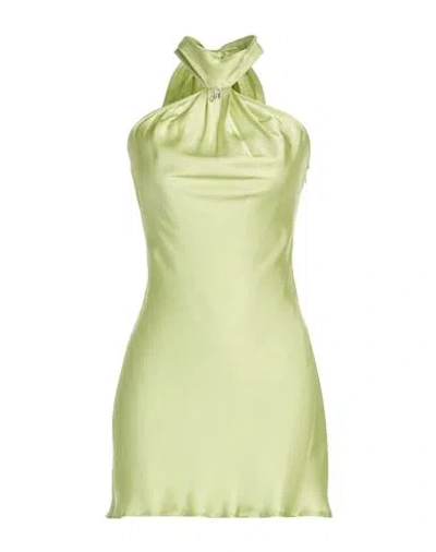 Aniye By Woman Mini Dress Lime Green Size M Viscose