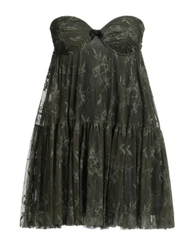 Aniye By Woman Mini Dress Military Green Size 4 Polyamide, Elastane