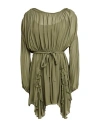 Aniye By Woman Mini Dress Military Green Size 4 Viscose, Polyester