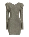 Aniye By Woman Mini Dress Mustard Size 10 Viscose, Polyester, Polyamide, Elastane In Yellow
