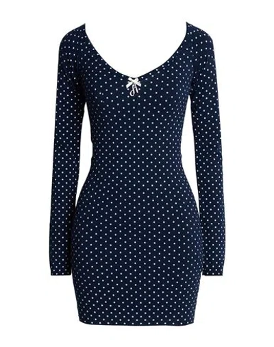 Aniye By Woman Mini Dress Navy Size S Viscose, Polyester In Blue