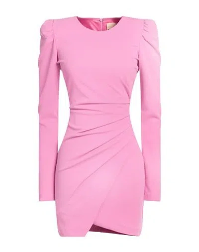 Aniye By Woman Mini Dress Pink Size 6 Polyester, Elastane