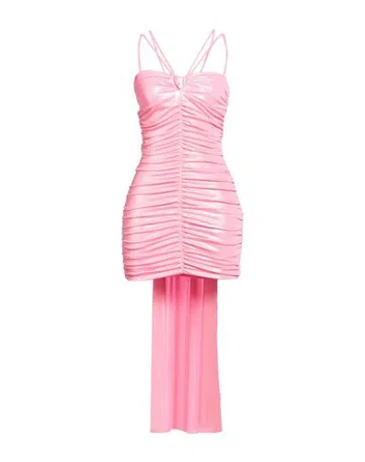 Aniye By Woman Mini Dress Pink Size 8 Polyester, Elastane
