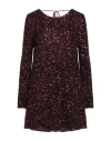 Aniye By Woman Mini Dress Plum Size M Polyester, Elastane