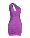 Aniye By Woman Mini Dress Purple Size 8 Polyester, Elastane In Purple