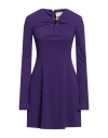 Aniye By Woman Mini Dress Purple Size 6 Polyester, Elastane In Purple
